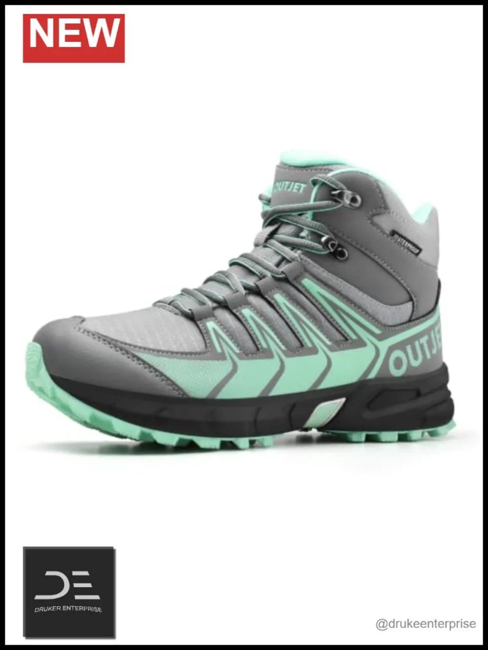 Waterproof Hiking Boots Mid Ankle Lightweight EVA Cushioned Outdoor Trail